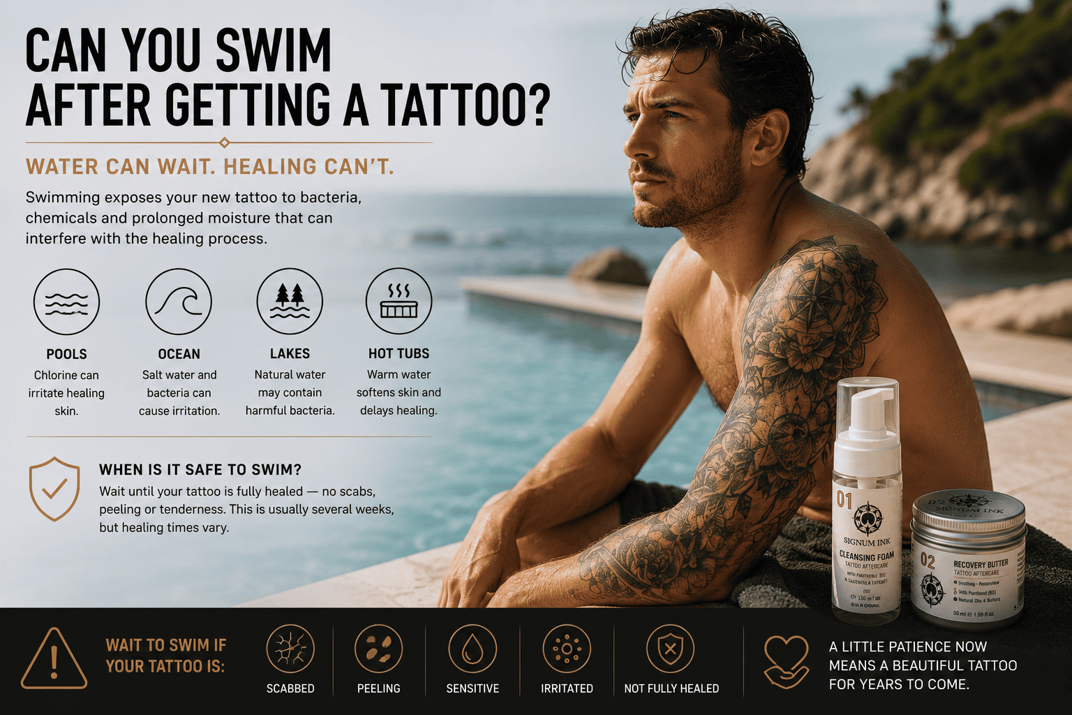 Can You Swim After Getting a Tattoo?