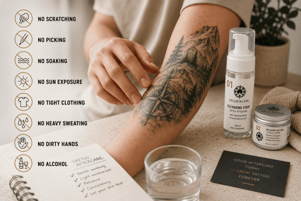 What Should You Avoid After Getting a Tattoo?