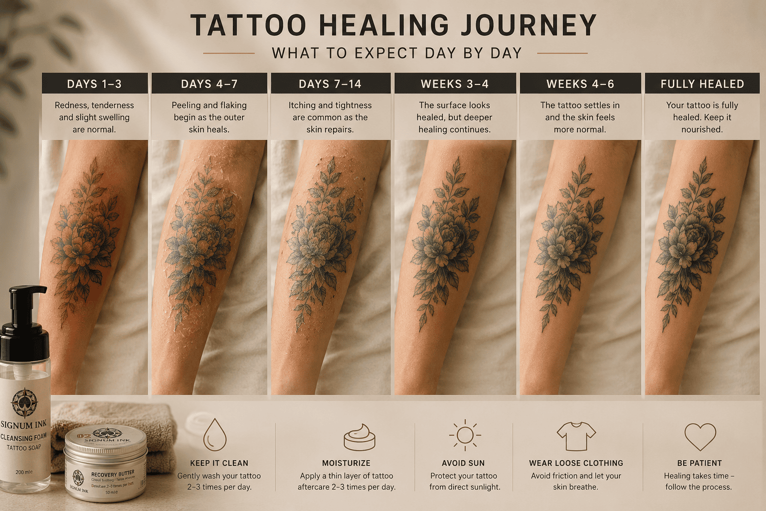 Is My Tattoo Healing Normally? A Day-by-Day Guide
